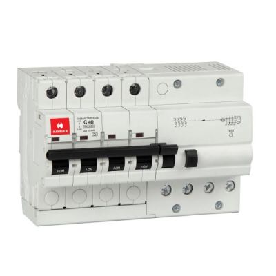 Havells 40A 30mA Three Pole Neutral 4P A Type Electromechanical RCBO