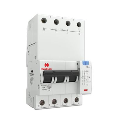 Havells 20A 300mA Three Pole Neutral 4M A Type RCBO