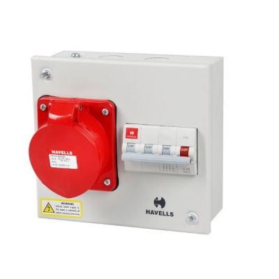 Havells 16A IP40 6h Solution with Insulated Plug and Socket