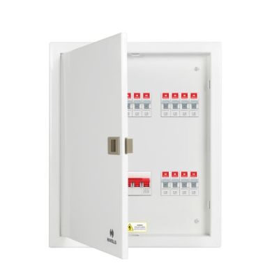 Havells Regal Grey 63A 6 Way Double Door Horizontal Phase Selector DB
