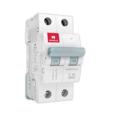 Havells 6 to 32A Double Pole C Curve MCB