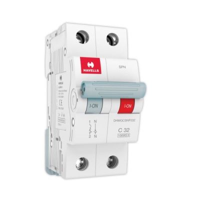 Havells 6 to 32A Single Pole Neutral C Curve MCB