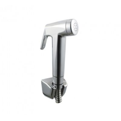 Hindware Chrome Finish Brisk Health faucet With 1.25mm Hose Pipe & Hook Hindware-F160110