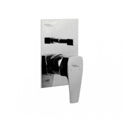 Hindware Avior Single Lever 3-inlet Diverter Exposed Part Kit consisting Of Operating Lever Wall Flange-F520016-Chrome