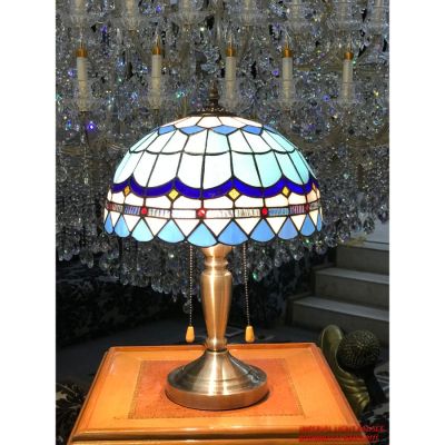 Imperial Blue 40W Antique Table Lamp-DX6702A