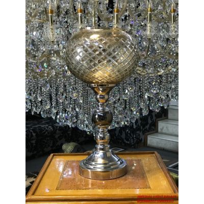 Imperial Glass Steel 40W Modern Table Lamp-RC150-B