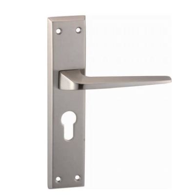 IPSA Iris Canary 60 mm S1 - One Side Key and Knob Mortise Door Handle Lockset On 10 Inch Plate - FSS Finish - 14553