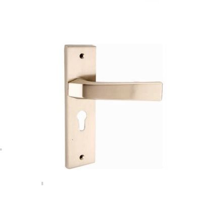 IPSA Moderna Russet Door Handle with 10 Inch Plate - Matt Antique Brass (MAB) Finish - 2051