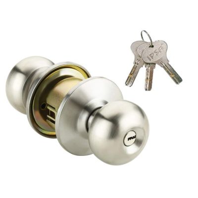 IPSA 60mm High Security SS202 Cylindrical Lock With Computer Key - Satin Brass Finish - 8718