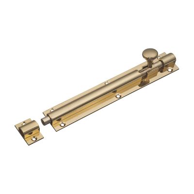 IPSA 15Inch Premium Heavy Duty Brass Towebolt Door Latch - Silver Finish - 4385