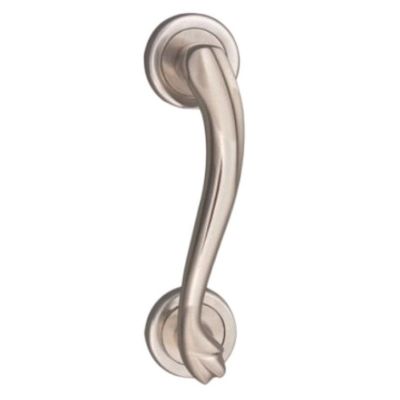 IPSA Villa 18Inch Brass Pull Handle on Rose Right Side - FSS Finish - 5355