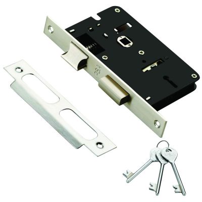 IPSA Iris ML11 Eco Mortise Lock Made by Steel - Stainless Steel Finish - 6117
