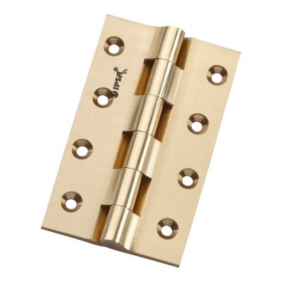 IPSA 6X9/8Inch, 5/32mm Thickness Premium Brass Railway Hinge - Silver Gold Finish - 6702