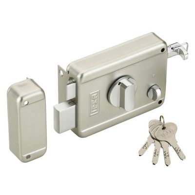 IPSA Steel NL05 High Security Main Door Lock with 14 Pin Ultra Keys - Stainless Steel Finish - 7018