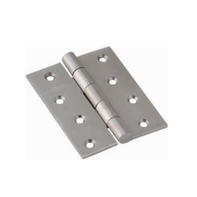 IPSA 4x3Inch, 3mm Thickness SS202 Non Ball Bearing Welded Door Hinge - SS Finish - H117