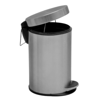 Iris Colors Medium Stainless Steel Medium Paddle Plain Bin (5 Liters Capacity)