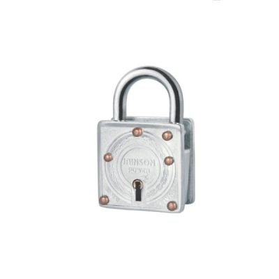 Jainson 70mm Mild Steel Normal Star Padlock B C P with 3 Keys-Bright Finish-028