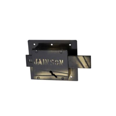 Jainson Small 3 Turn Small Godown Lock with 2 Keys-Paint Finish-153