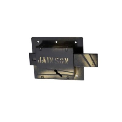 Jainson Big 3 Turn Big Godown Lock with 2 Keys-Paint Finish-155