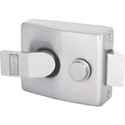 Jainson Night Latch Pin Cylinder Internal Door Lock with 3 Keys-Stainless Steel Finish-183