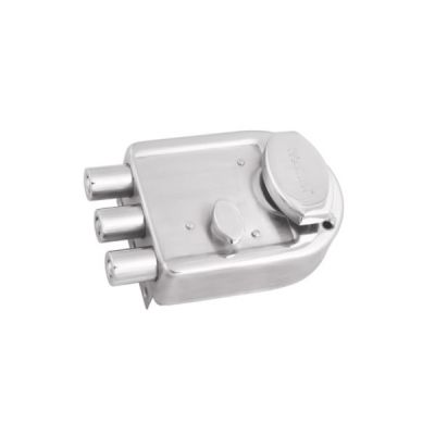 Jainson S.S Body with Inside Lock Tru Bolt Lock with 4 Ultra Keys Internal Door Lock-Stainless Steel Finish-376