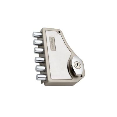 Jainson Robus T6 Lock 4 Ultra Keys with Inside Lock Internal Door Lock-Silver Grey/Antique Finish-711