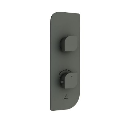 Jaquar Alive Aquamax Exposed Part Kit of Thermostatic Shower Mixer Graphite Finish - ALI-GRF-85661
