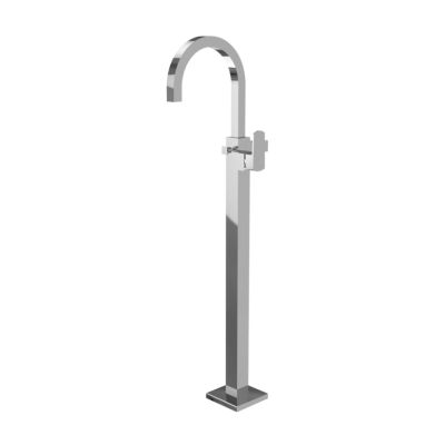 Jaquar Kubix Prime Exposed Parts of Floor Mounted Single Lever Bath Mixer Chrome Finish - KUP-CHR-35121KPM