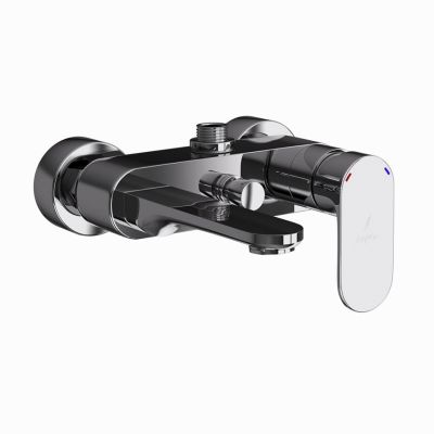 Jaquar Opal Prime Single Lever Bath & Shower Mixer Black Chrome Finish - OPP-BCH-15115PM