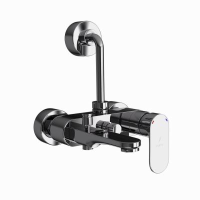 Jaquar Opal Prime Single Lever Wall Mixer 3-in-1 System Black Chrome Finish - OPP-BCH-15125PM