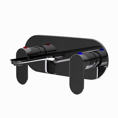 Jaquar Opal Prime Two Concealed Stop Cocks with Basin Spout Black Chrome Finish - OPP-BCH-15433PM