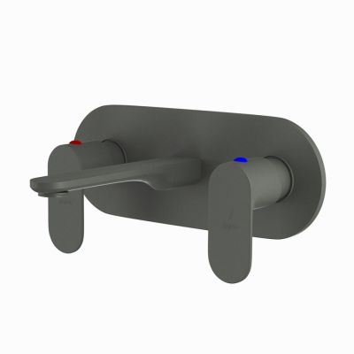 Jaquar Opal Prime Two Concealed Stop Cocks with Basin Spout Graphite Finish - OPP-GRF-15433PM