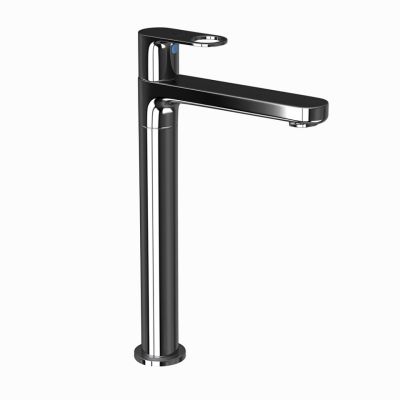Jaquar Ornamix Prime Pillar Cock Black Chrome Finish - ORP-BCH-10021PM