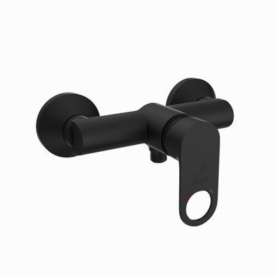 Jaquar Ornamix Prime Single Lever Exposed Shower Mixer Black Matt Finish - ORP-BLM-10149PM