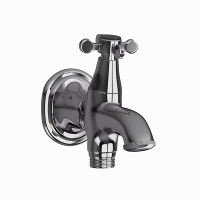 Jaquar Queens Prime 2-Way Bib Cock Black Chrome Finish - QQP-BCH-7041PM