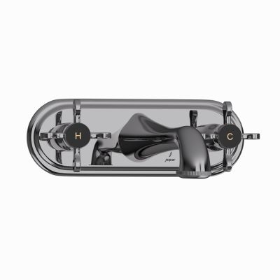 Jaquar Queens Prime Two Concealed Stop Cocks Black Chrome Finish - QQP-BCH-7433PM