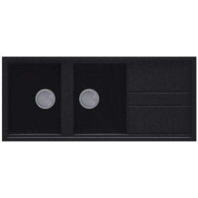 Jayna Kitchen Sink with Vegetable Bowl & Drain Board Best 475 Ghisa