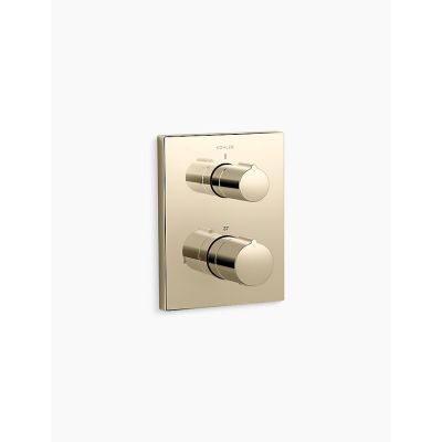 Kohler Autosense 235+ French Gold Finish Thermostatic Recessed Bath & Shower Universal K-24431IN-9FP-AF