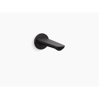 Kohler Aleo Matte Black Finish Bath Spout without Diverter K-99061IN-BL 