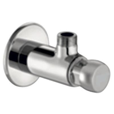 Kerovit Chrome Finish Self Closing Angle Cock
with Wall Flange KA860003