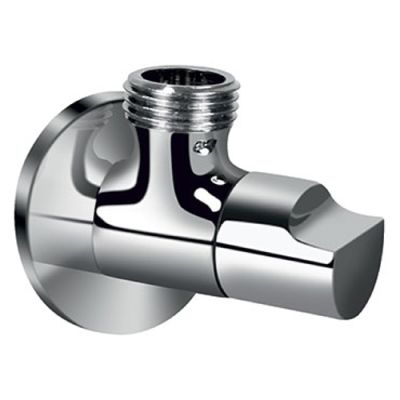 Kerovit Chrome Finish Angle Cock with Wall Flange KA910004