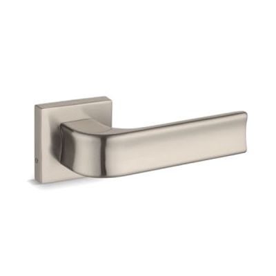 Kadson Mortise Zinc Alloy Rose Door Handles Square Base Set - 3006-SS
