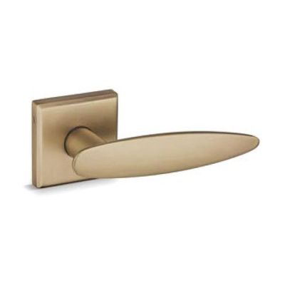 Kadson Mortise Zinc Alloy Rose Door Handles Square Base Set - 3012-AB