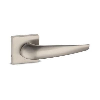 Kadson Mortise Zinc Alloy Rose Door Handles Square Base Set - 3015-SS