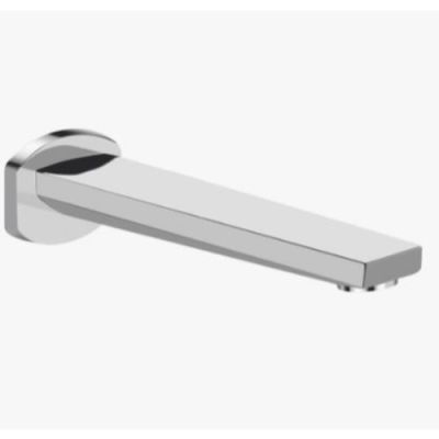 Kerovit Qua Chrome Finish Bath Tub Spout 
with Wall Flange KB1011016