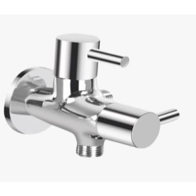 Kerovit Nucleus Chrome Finish 2 Way Angle Cock with Wall Flange KB111040