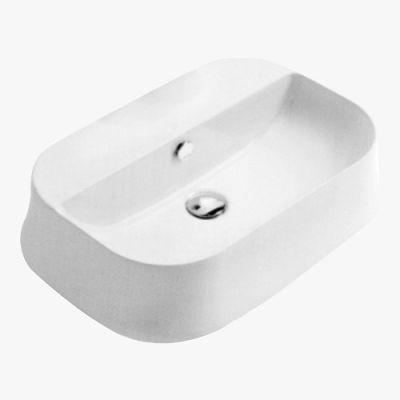 Kerovit Table Top Basin Chisel KB1186A-White