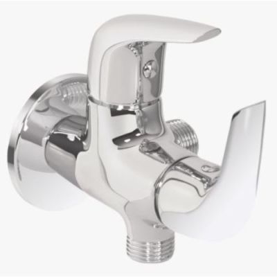 Kerovit Slope Chrome Finish 2 Way Angle Cock with Wall Flange KB1311040