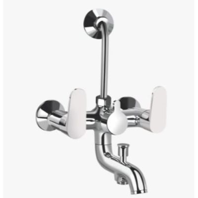 Kerovit Hydrus Chrome Finish Wall Mixer 3 in 1
with Wall Flanges KB411018