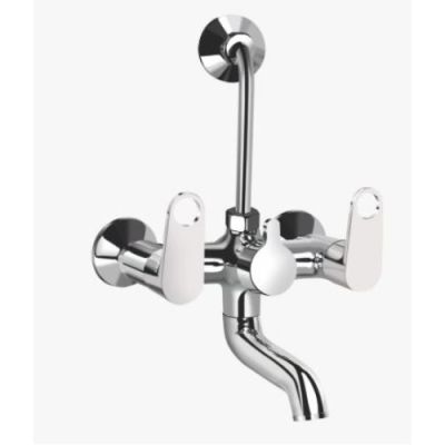 Kerovit Hydrus Plus Chrome Finish Wall Mixer 2 in 1
with Wall Flanges KB511019